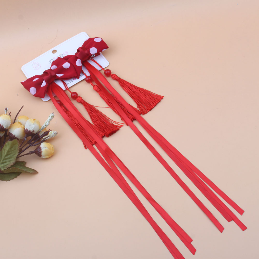 Hanfu headwear, children's ancient costume hair accessories, Chinese elegance, Su Bu hair clips, girls' ribbon hair clips, performance accessories Application Scenario