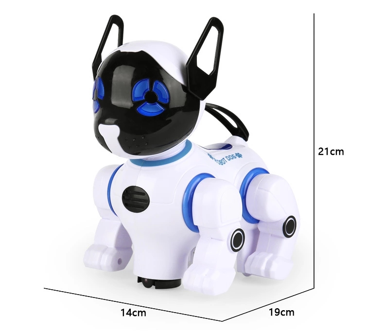 Intelligent early education robot dog, children's remote control pet toy, early education and intelligence toy, singing and dancing pet robot dog Specification drawing