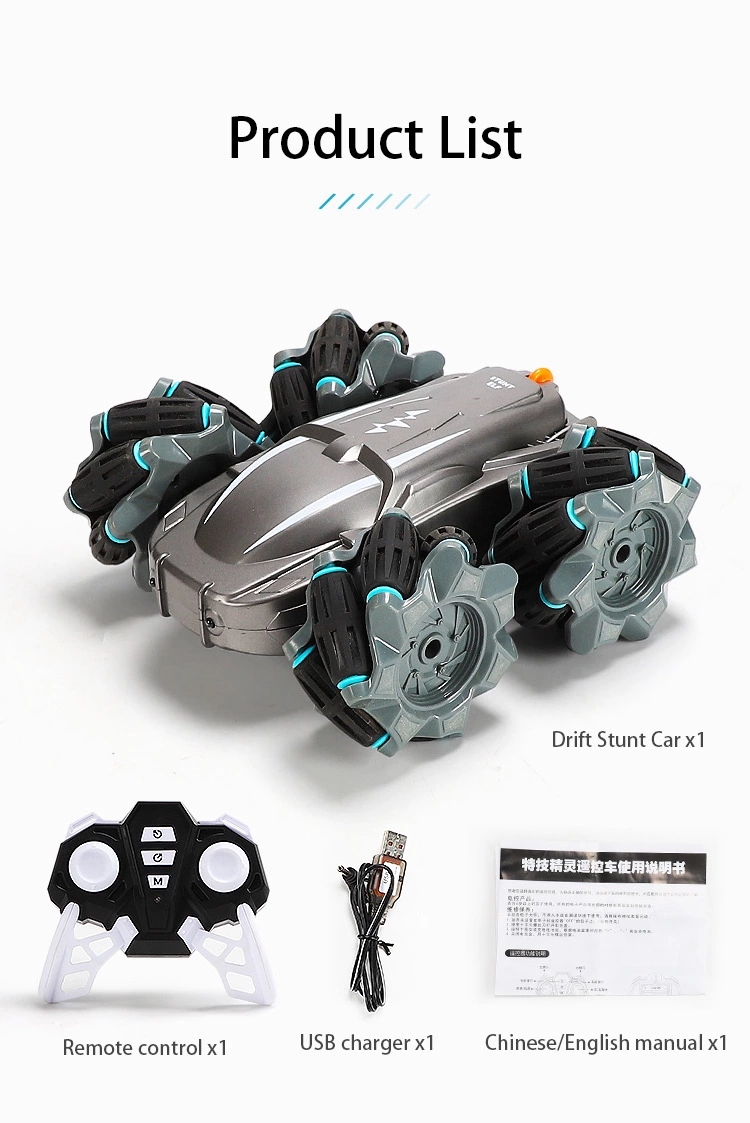 Cross-border best-selling new product: remote control car, side-scrolling drift, double-sided driving, stunt, high-speed climbing, off-road vehicle, children's toy details Picture