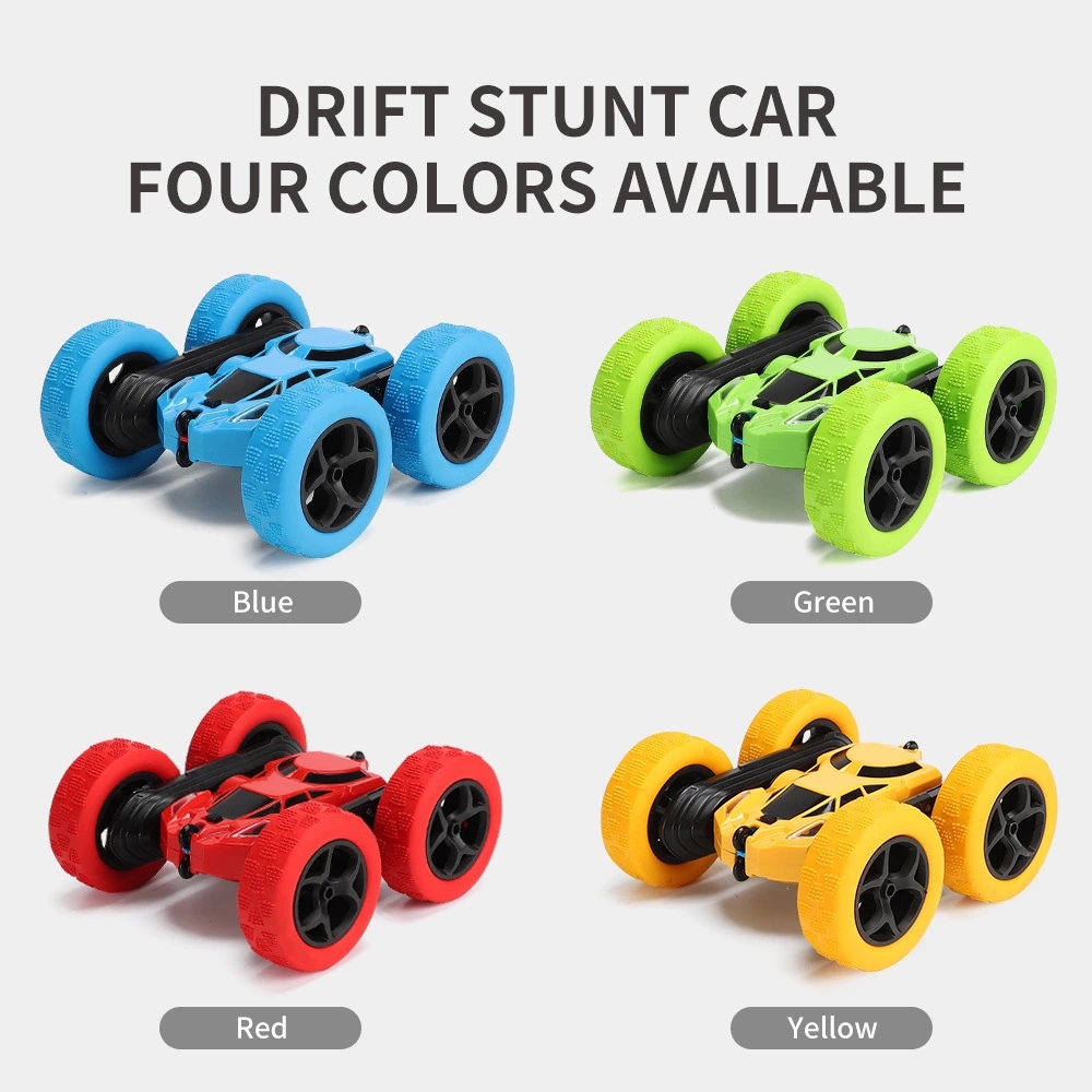 Cross-border best-selling rechargeable double-sided stunt car, 360-degree rotating, rolling, twisting, anti-drop, light remote control car, children's toy Item Picture