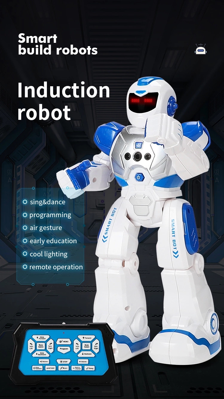 Intelligent early education robot singing infrared sensing Mechanical police, children's remote control electric toys, cross-border bestsellers full figure