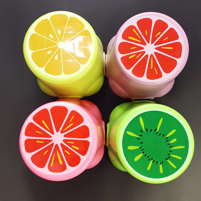 I2346 Fruit cylinder children's Stool, Stool, household stool, cartoon anti-slip foot rubber stool, 2 yuan store supply details Picture