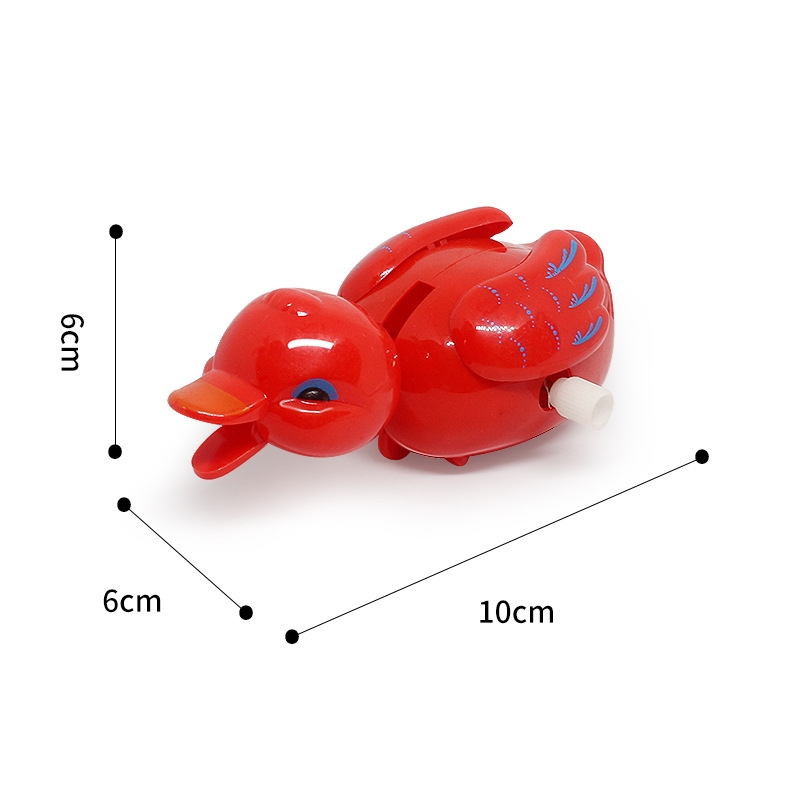 Cross-border supply of cartoon creative winding spring ducklings, bathing and playing in water, children's toys, street stall supplies, gifts h Specification drawing