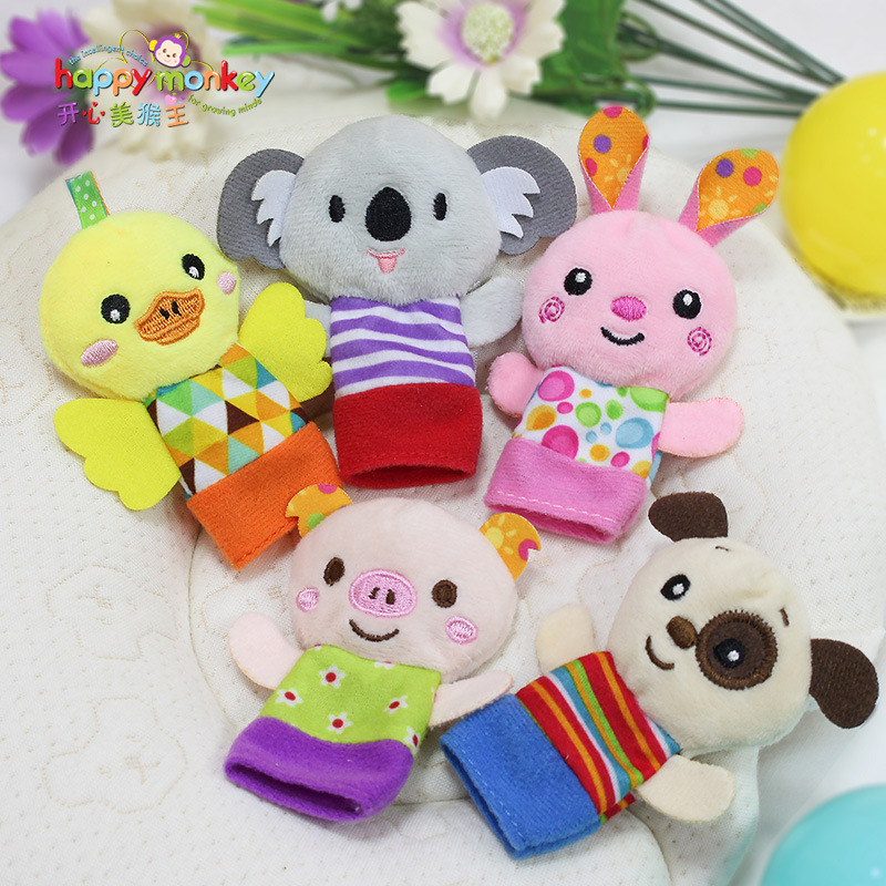 Hand puppet toys, newborn baby monkey finger puppets, finger dolls, baby comfort toys Specification image