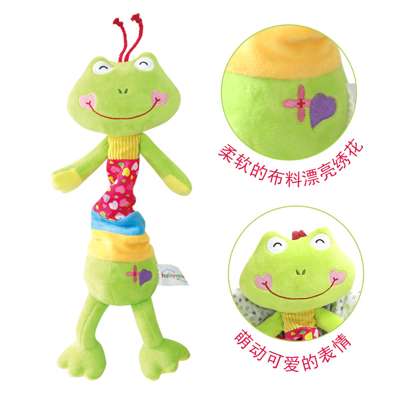 Baby stroller pendants, toys, animal bells, animal plush bells, vibrating bed bells details Picture