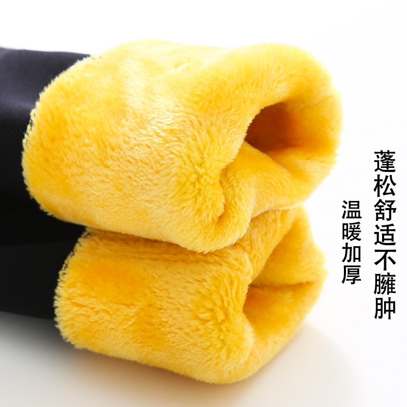 【 1000g 】 Golden fleece leggings for women in winter, thickened with fleece, high-waisted outerwear, warm one-piece cotton pants Application Scenario