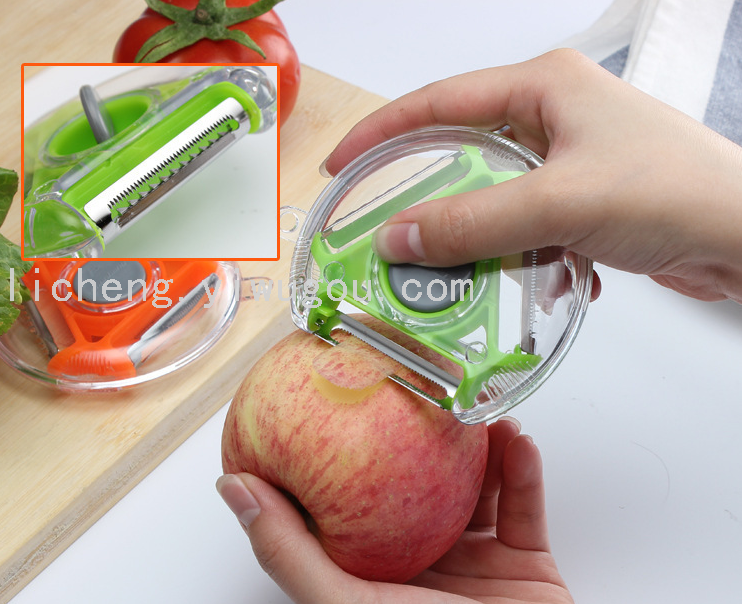 The same household peeler as Douyin, a multi-functional three-in-one apple peeler and kitchen melon peeler Application Scenario