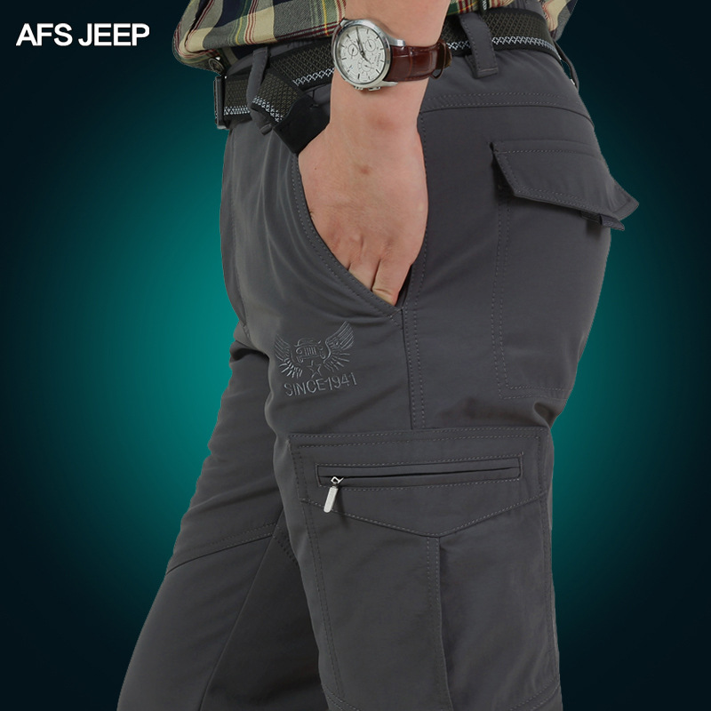 Jeep Shield Winter Outdoor quick-drying Pants, men's casual long pants, hiking Pants, ultra-thin breathable quick-drying pants, AliExpress details Picture