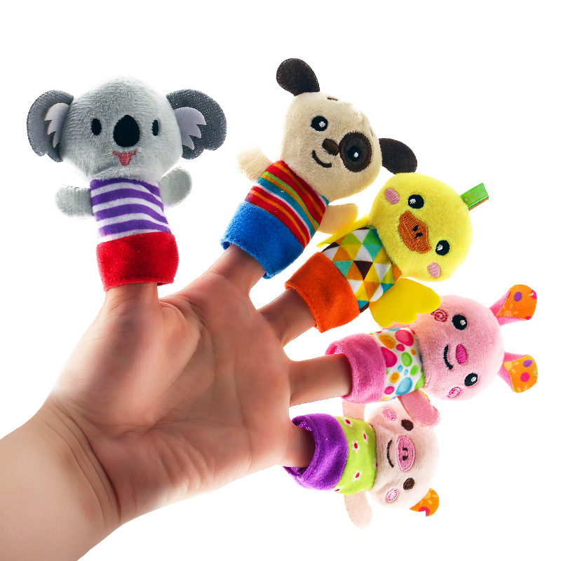 Hand puppet toys, newborn baby monkey finger puppets, finger dolls, baby comfort toys Item Picture