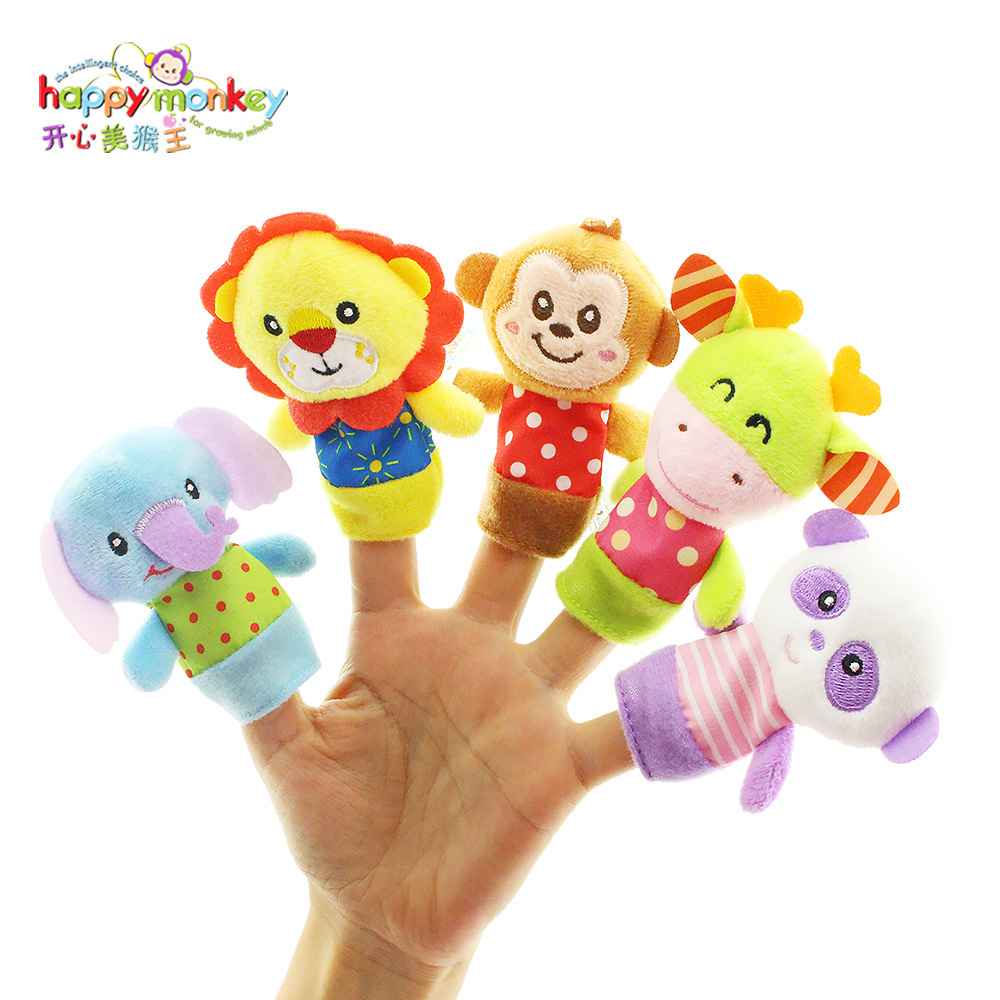 Hand puppet toys, newborn baby monkey finger puppets, finger dolls, baby comfort toys Application Scenario