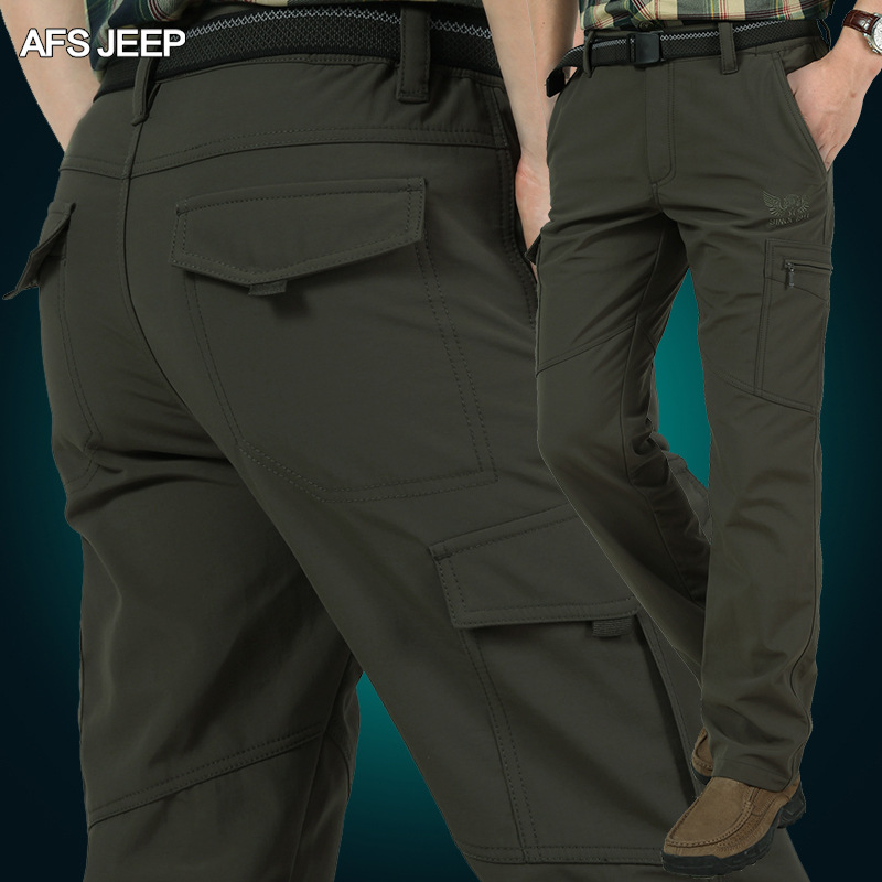 Jeep Shield Winter Outdoor quick-drying Pants, men's casual long pants, hiking Pants, ultra-thin breathable quick-drying pants, AliExpress Specification image