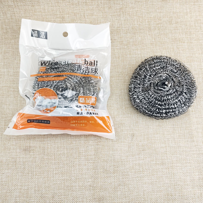 M7233 Premium 40g single steel wool cleaning ball kitchenware 2-yuan store 2-yuan general merchandise wholesale Specification image