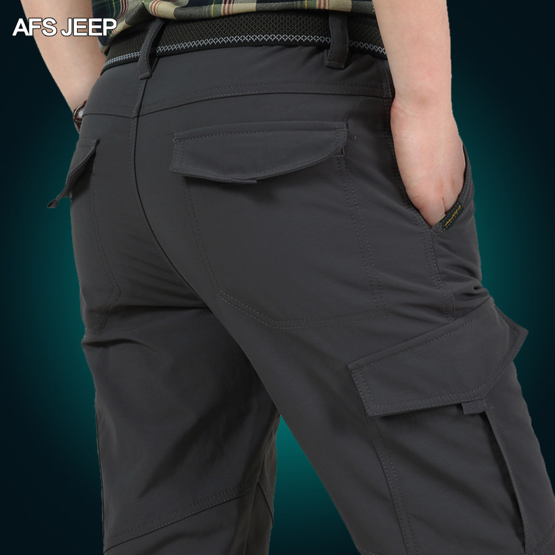 Jeep Shield Winter Outdoor quick-drying Pants, men's casual long pants, hiking Pants, ultra-thin breathable quick-drying pants, AliExpress Item Picture