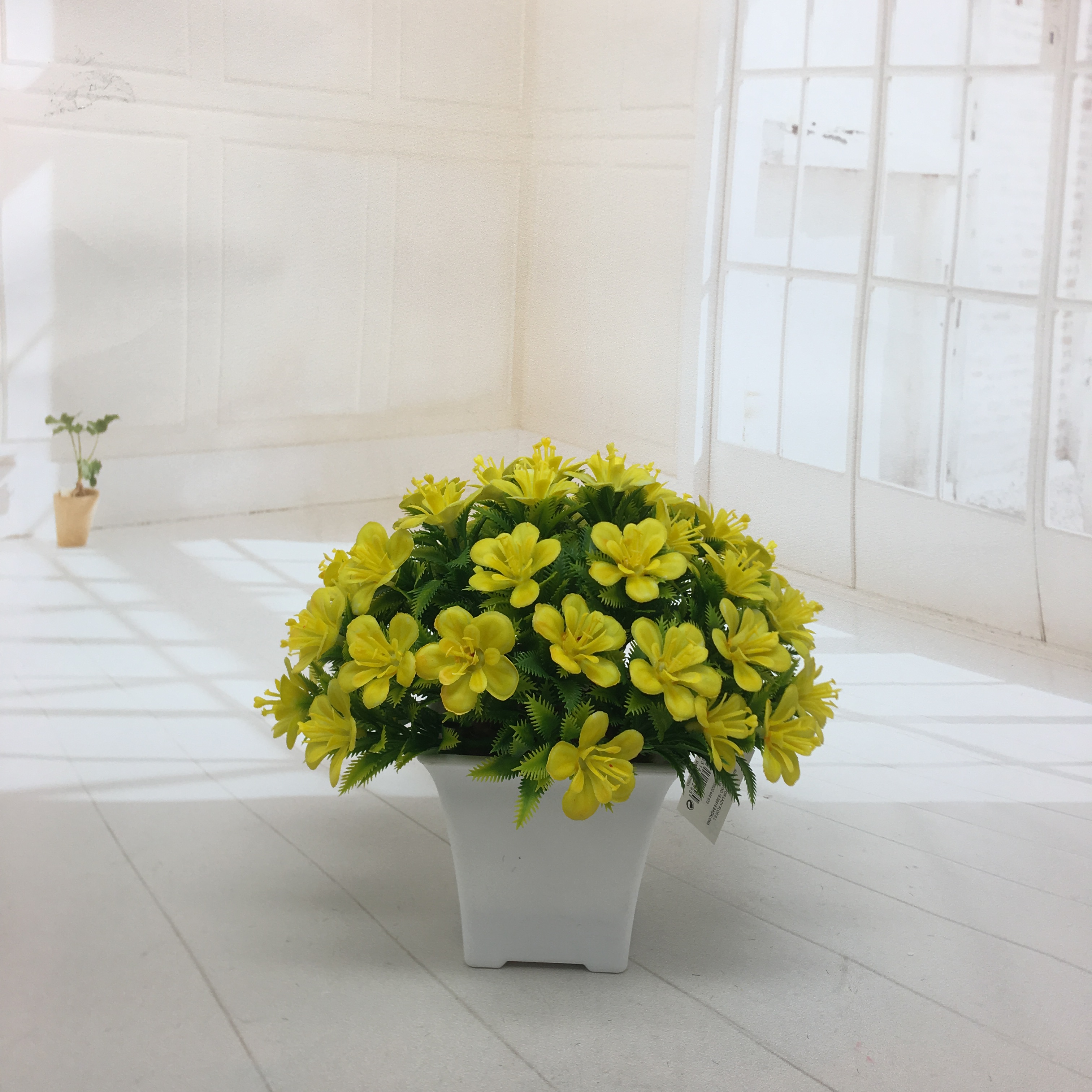 Mini artificial bonsai flowers, small potted plants, factory direct sales of artificial flower plants