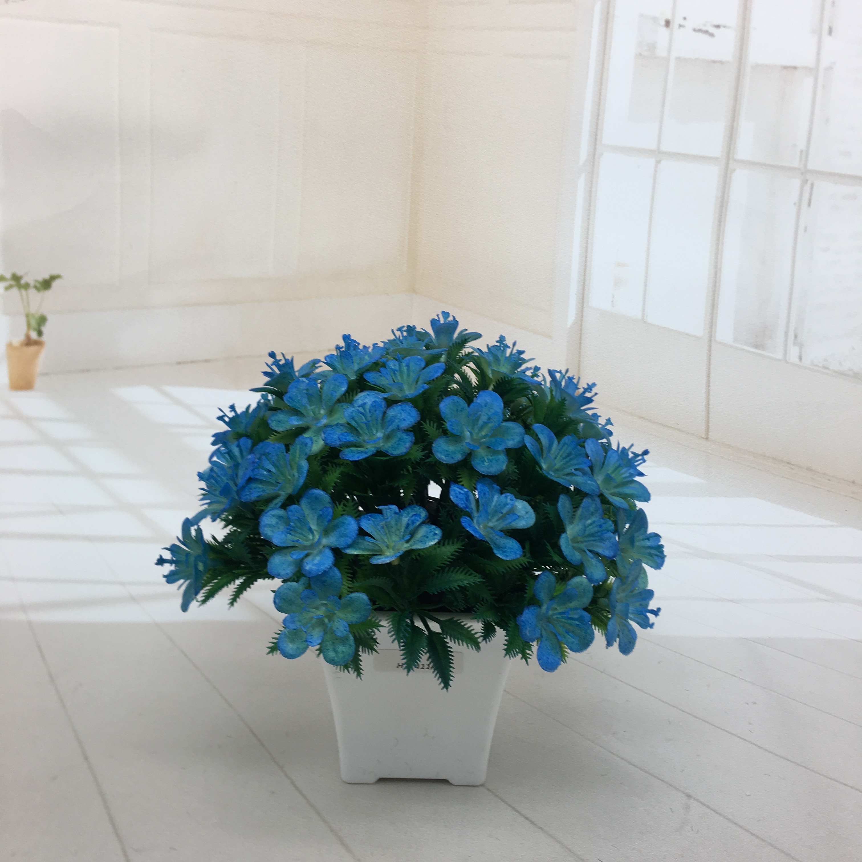 Mini artificial bonsai flowers, small potted plants, factory direct sales of artificial flower plants Specification image