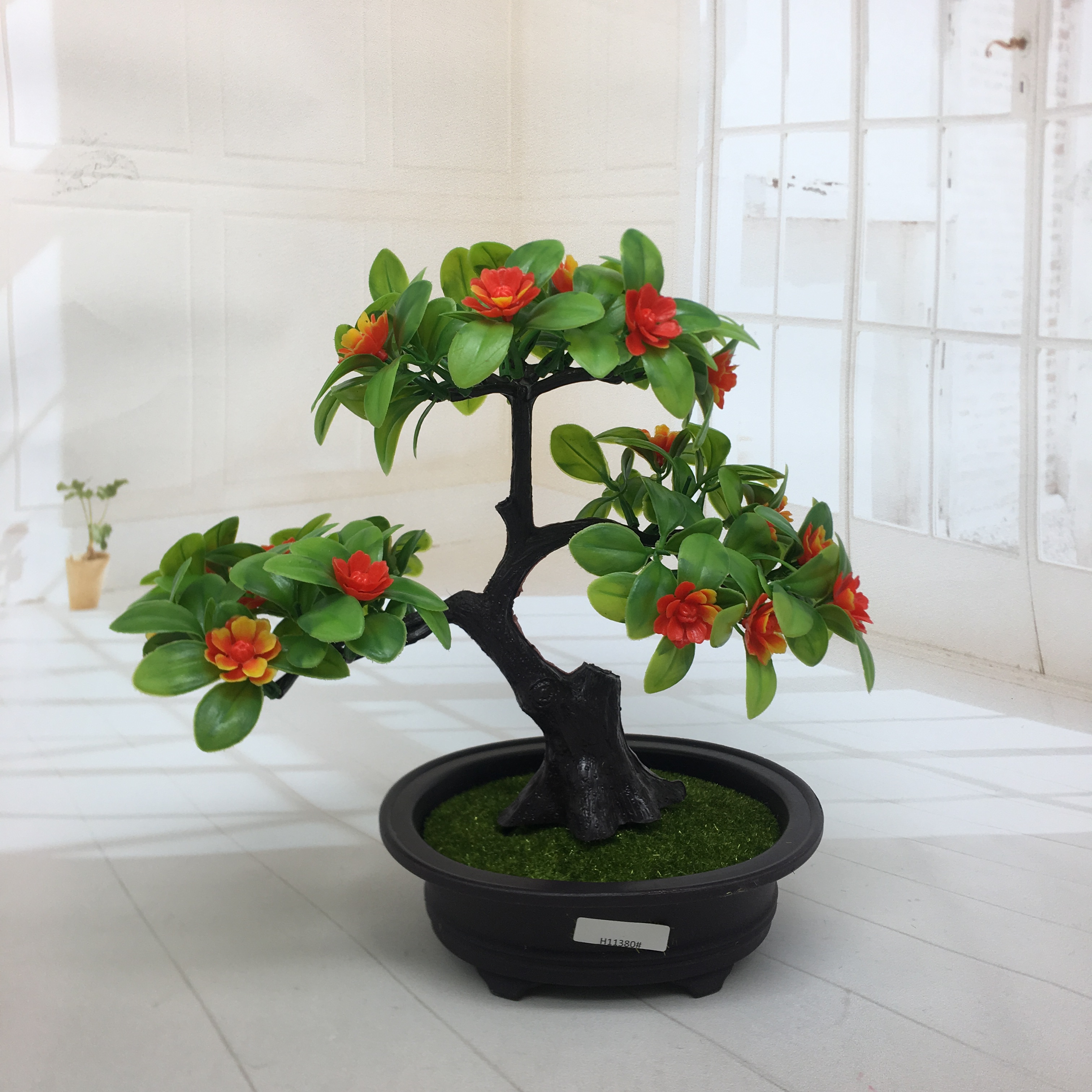 Mini artificial bonsai flowers, small potted plants, factory direct sales of artificial flower plants details Picture