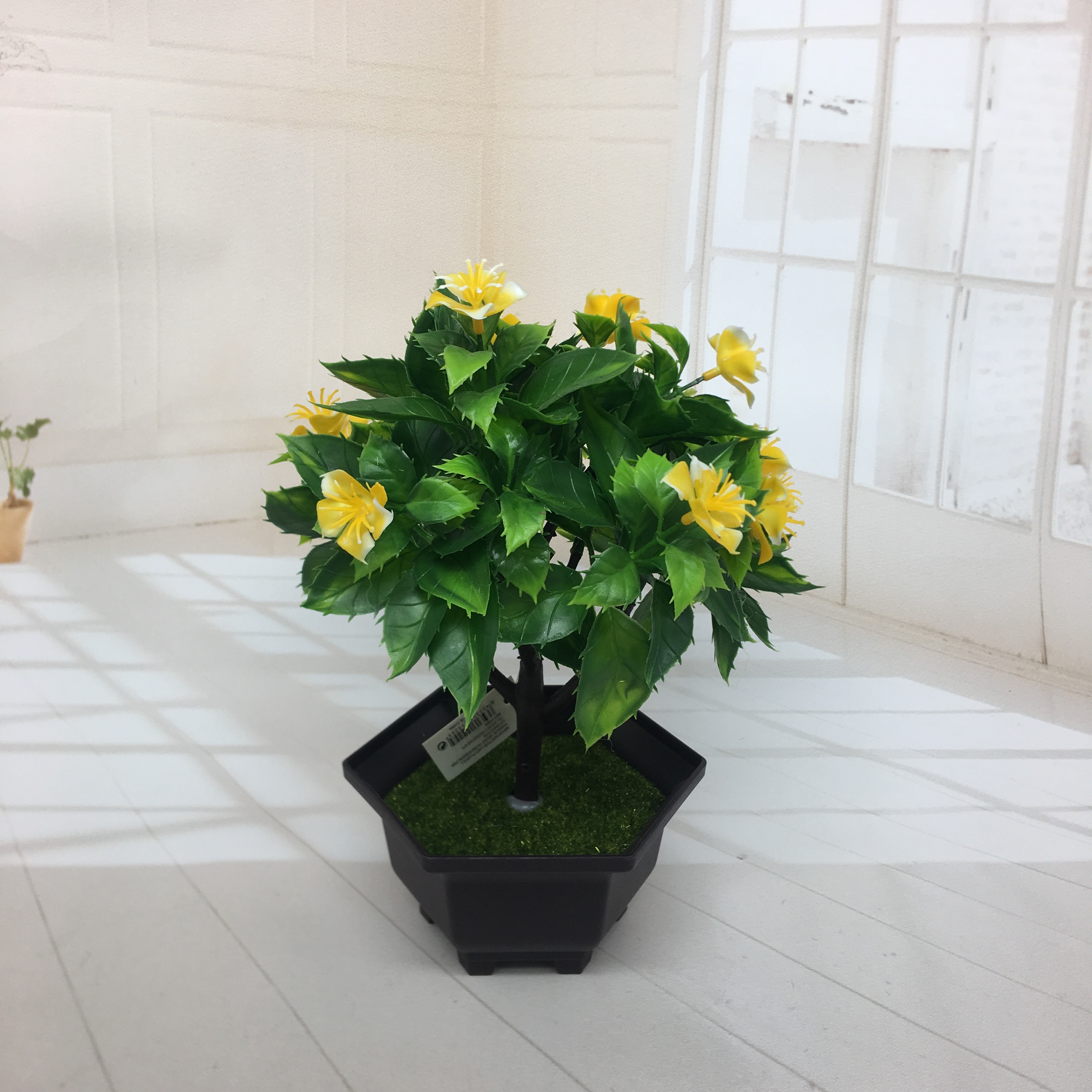 Mini artificial bonsai flowers, small potted plants, factory direct sales of artificial flower plants details Picture
