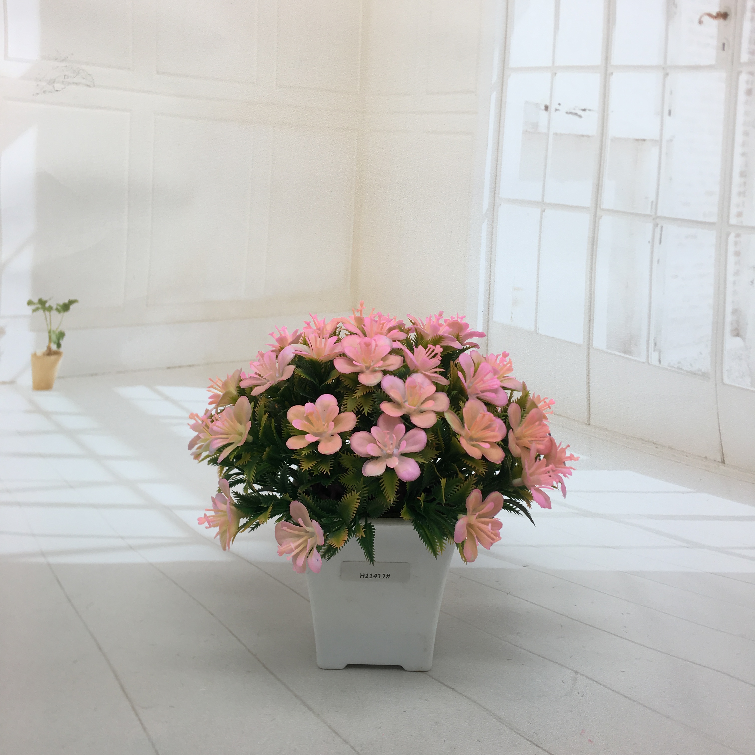 Mini artificial bonsai flowers, small potted plants, factory direct sales of artificial flower plants details Picture