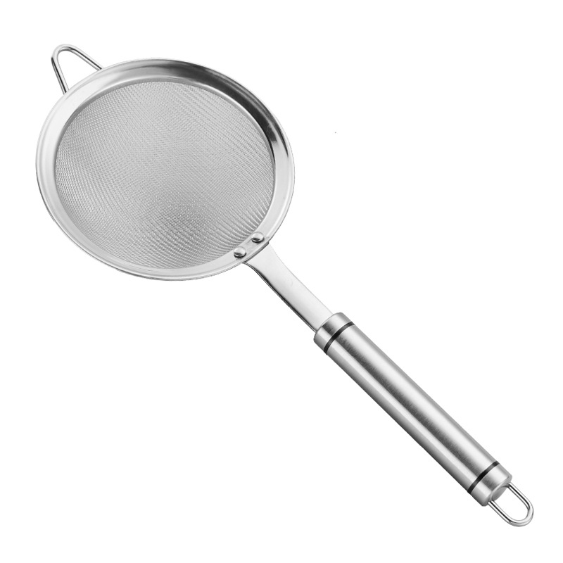 304 Stainless Steel Strainer Screen Super Fine Soy Milk Juice Residue Separation Auxiliary Food Net Slotted Spoon Hot Pot Household Kitchen Fishing Hedge Item Picture