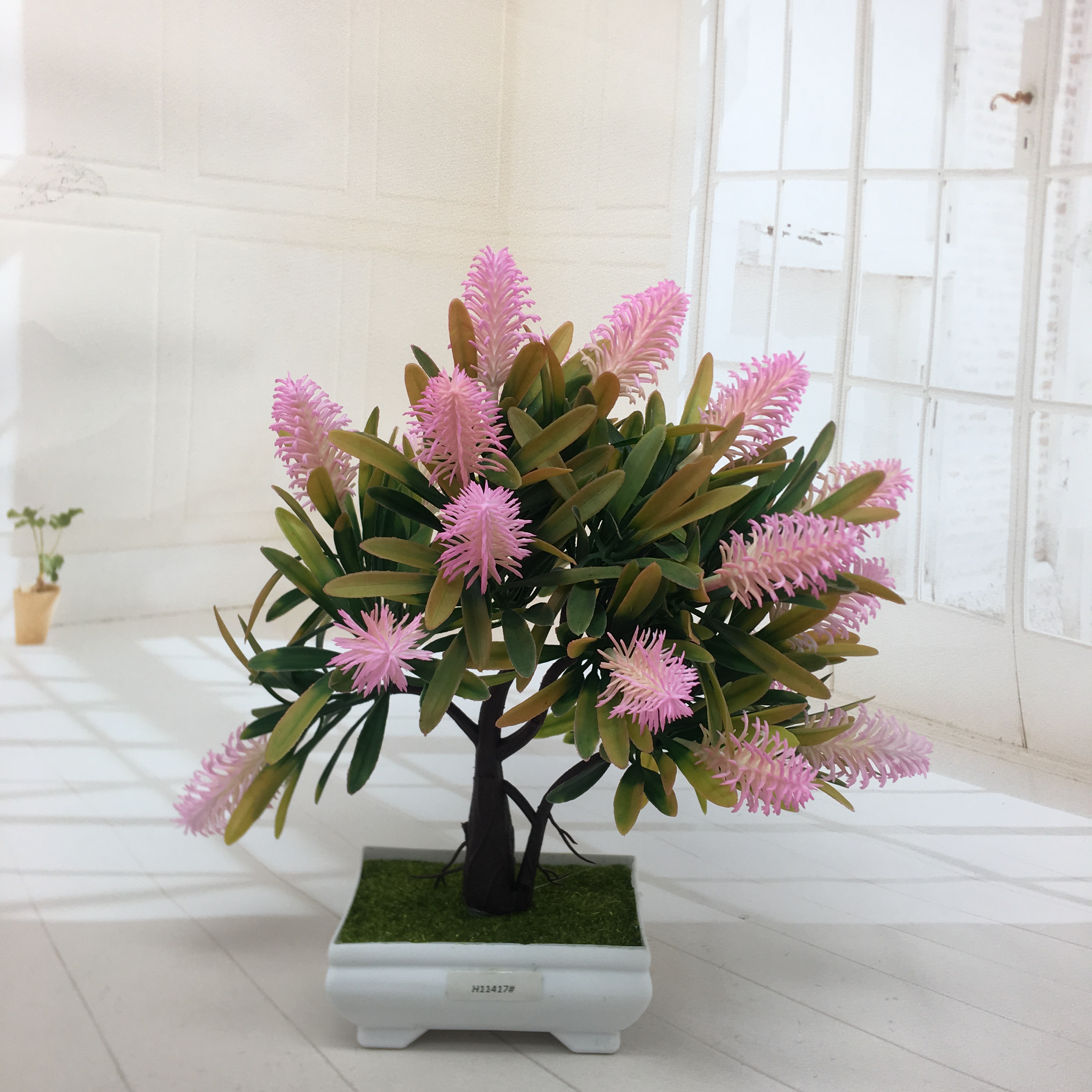 Mini artificial bonsai flowers, small potted plants, factory direct sales of artificial flower plants details Picture