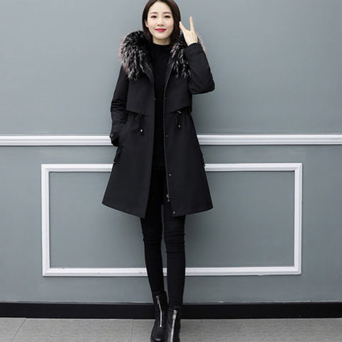The new faux fur coat for women is a mid-length, detachable, and one-piece fur casual coat that is slimming and figure-hugging Item Picture