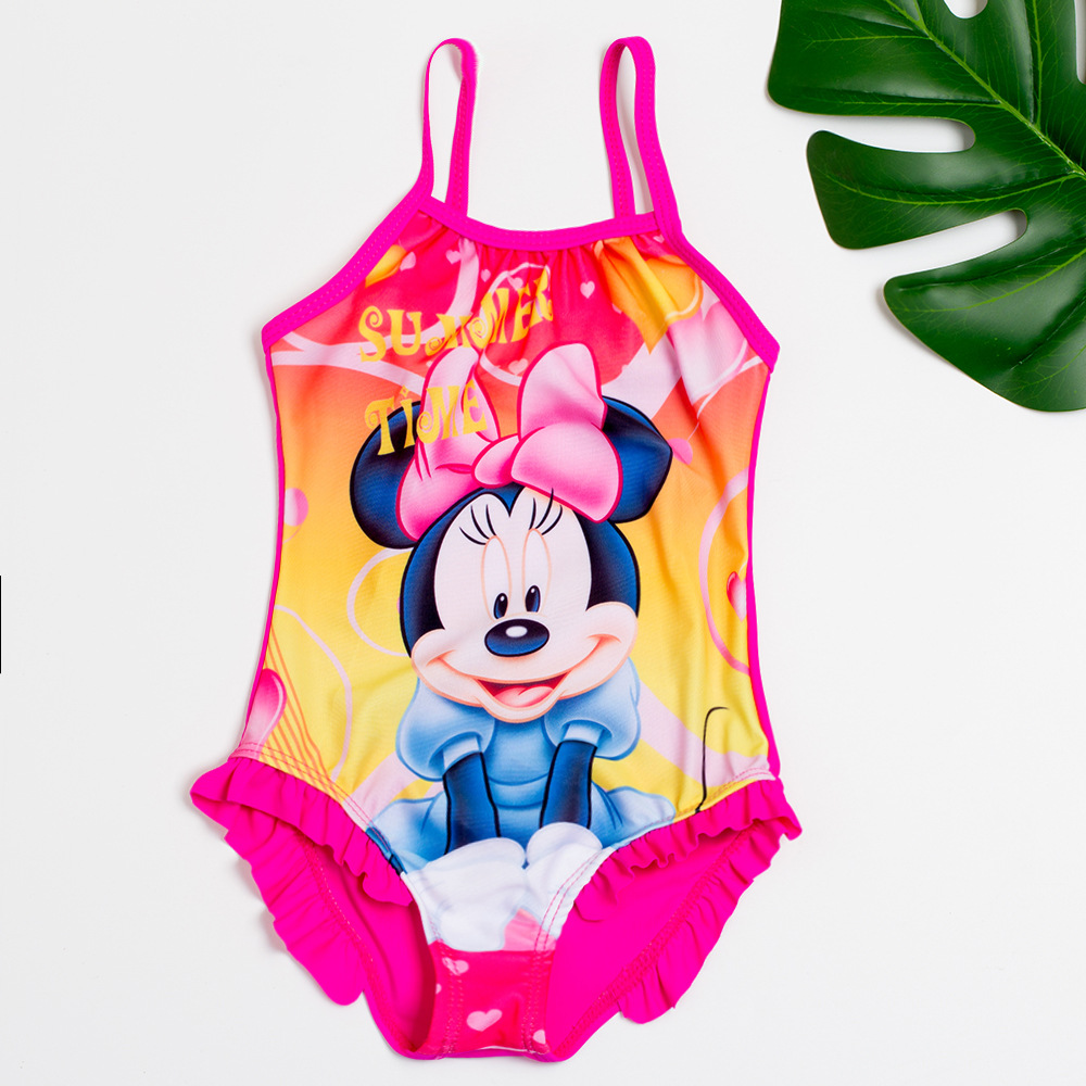 Children swimsuit Girl Minnie one-piece Swimsuit Girl Cartoon Swimsuit 9025