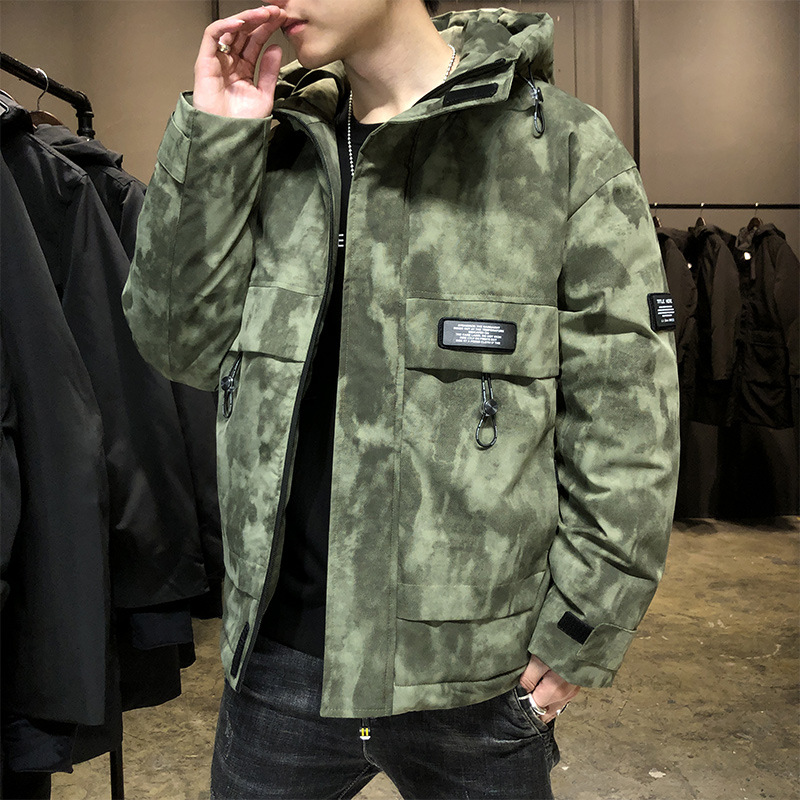 Men's coats for autumn and winter 2020, new cotton-padded jackets, trendy and cool short cotton-padded jackets, workwear, trendy brand down cotton-padded jackets details Picture