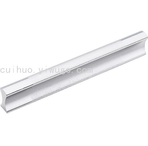 One-piece handle, long handle, two-color space aluminum alloy handle, drawer, wardrobe, cabinet, door handle Specification image