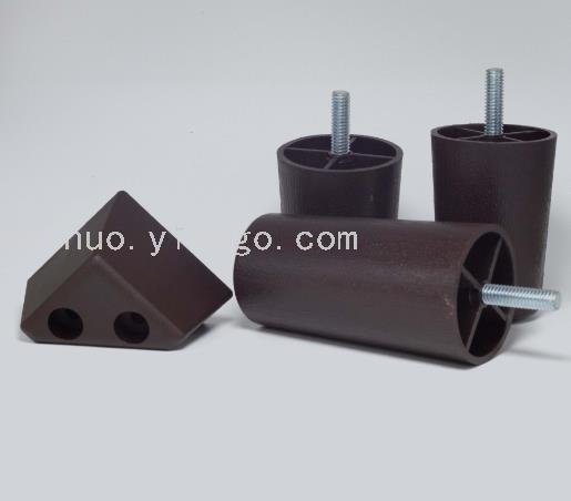 Factory direct sales of plastic sofa legs imitating wood, American standard 8mm5/16 screw furniture accessories Specification image
