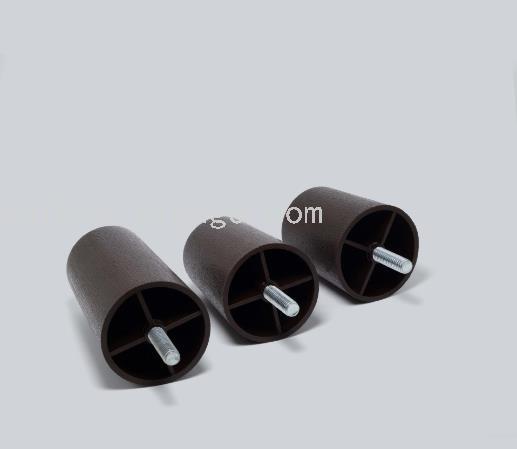 Factory direct sales of plastic sofa legs imitating wood, American standard 8mm5/16 screw furniture accessories details Picture