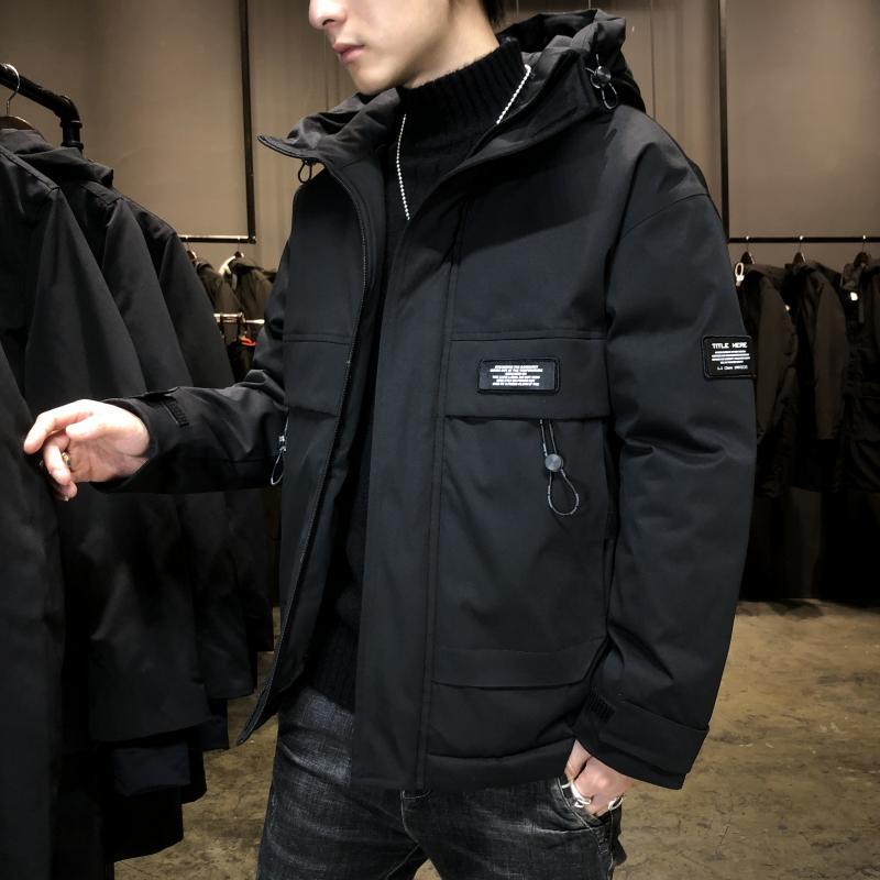 Men's coats for autumn and winter 2020, new cotton-padded jackets, trendy and cool short cotton-padded jackets, workwear, trendy brand down cotton-padded jackets
