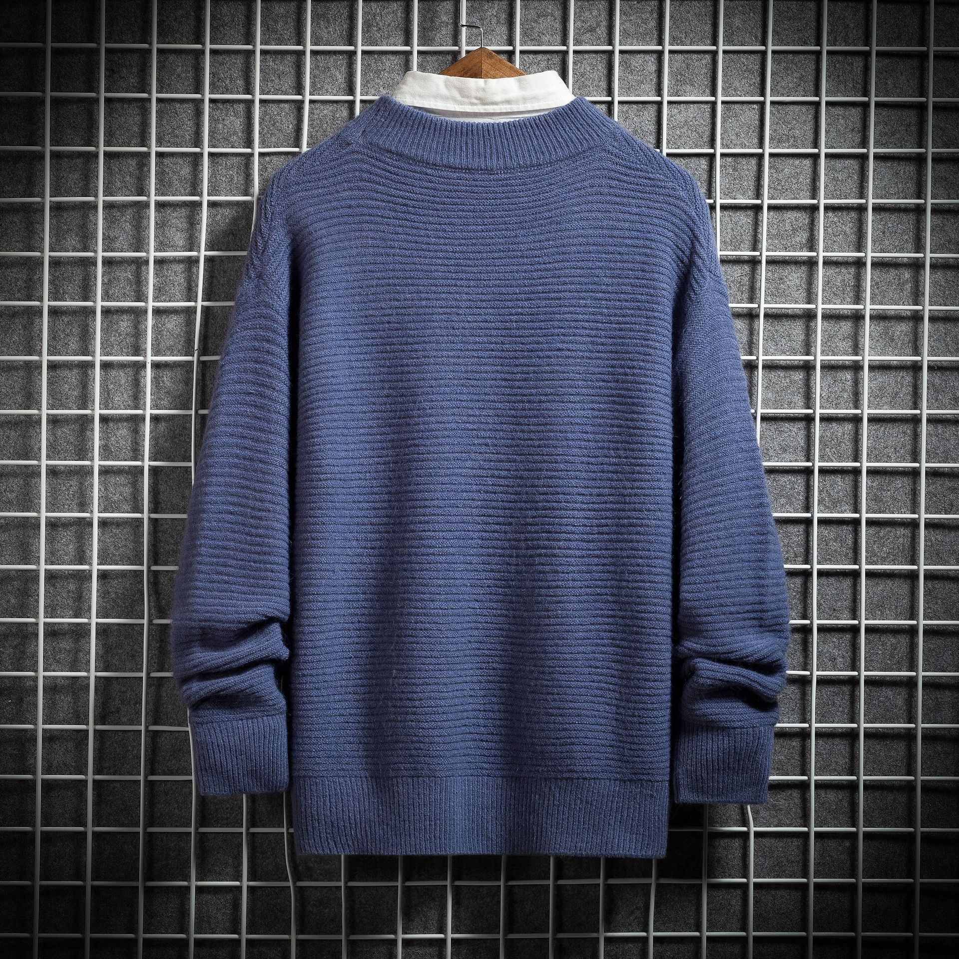 Ins super fire half turtleneck sweater men's winter thickened sweater autumn 2020 new sweater wholesale
