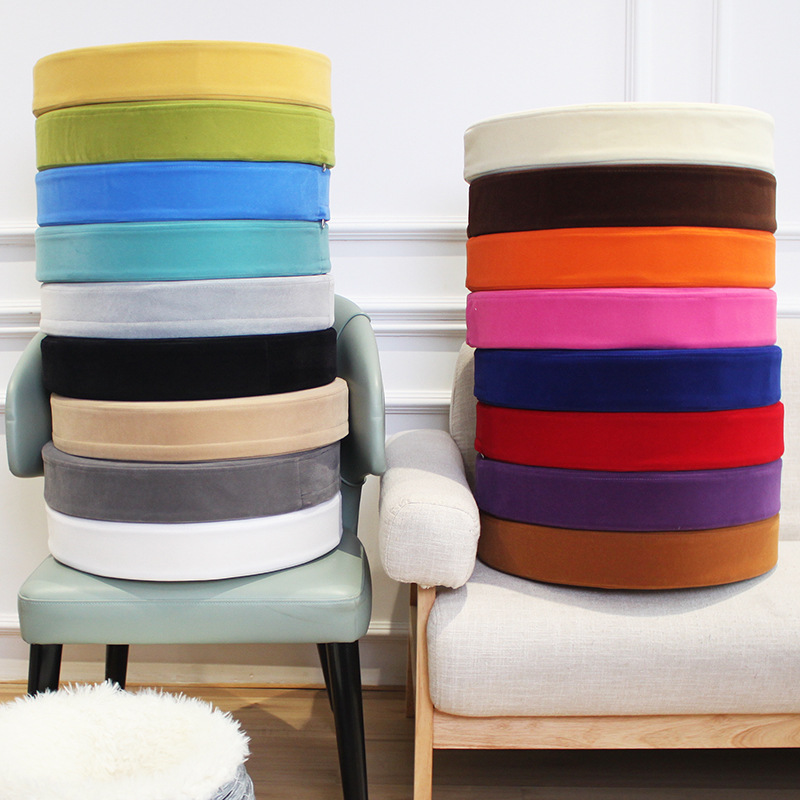 Custom-made round velvet seat cushions, round seat cushions, sponge cushions, meditation and Buddha worship cushions, winter dining chair cushions, yoga MATS full figure