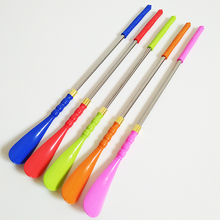 Color handle steel tube shoe pull creative shoe lift device shoe supplies plastic shoe pull lazy household goods manufacturers direct wholesale