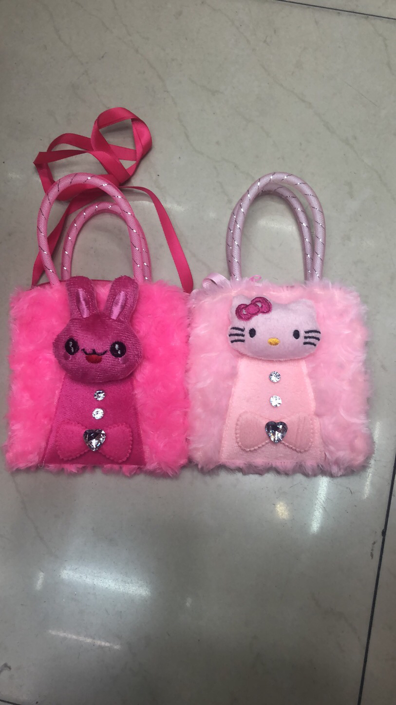 Bolsa de juguete de peluche bolsa de niños bolsa de peluche bolsa de comercio exterior línea de oro bolsa de mano bolsa de dibujos animados animal Application Scenario
