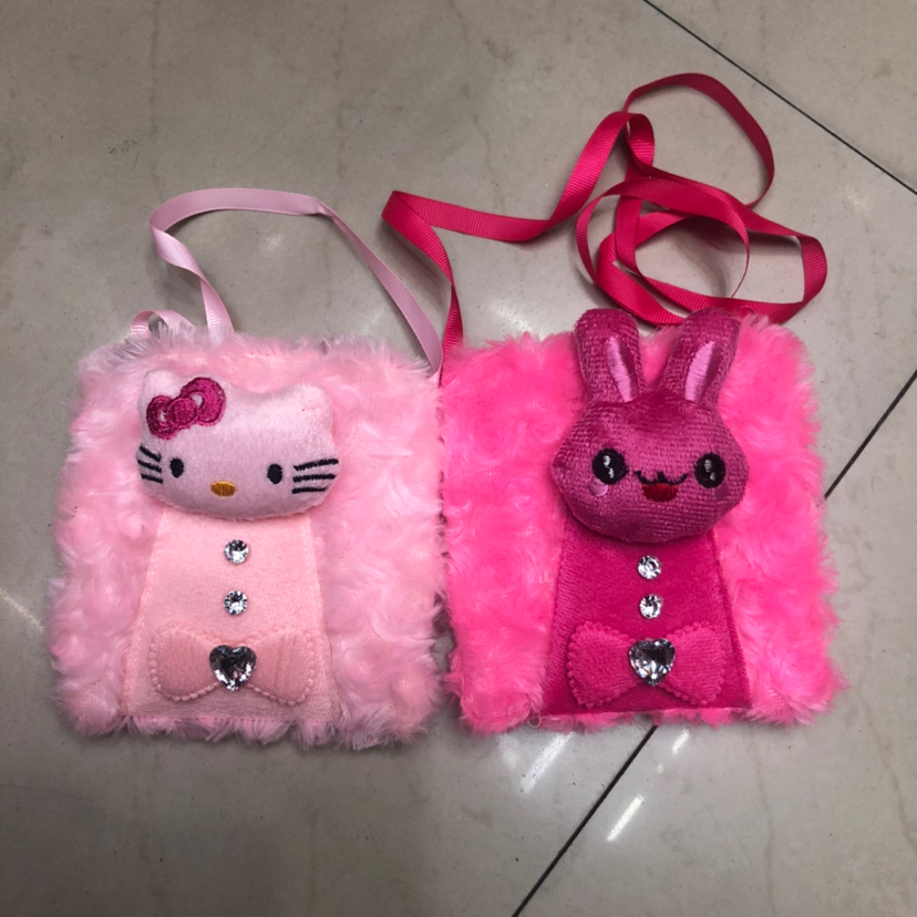 Bolsa de juguete de peluche bolsa de niños bolsa de peluche bolsa de comercio exterior línea de oro bolsa de mano bolsa de dibujos animados animal Specification image