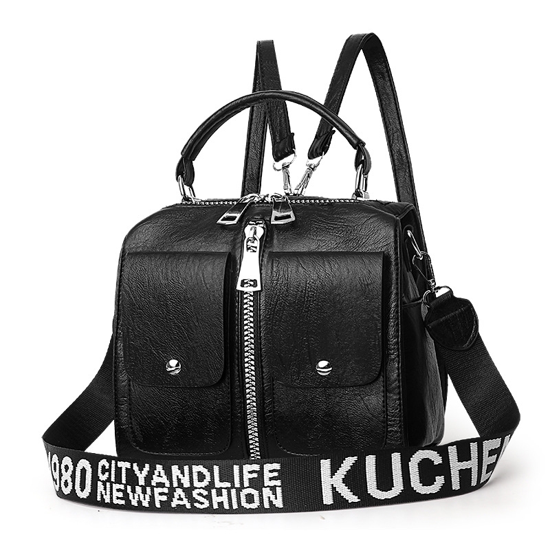 2021 New style women's single-shoulder bag, hand-held European and American fashionable pu women's bag, letter single-shoulder bag Item Picture