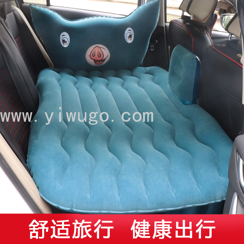 Cartoon head guard fated air mattress for car outdoor Universal travel bed size 85*185 Application Scenario