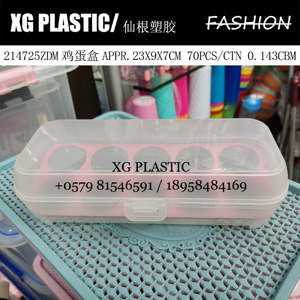 10 grid egg container Household kitchen plastic egg container Portable picnic egg container Refrigerator egg container
