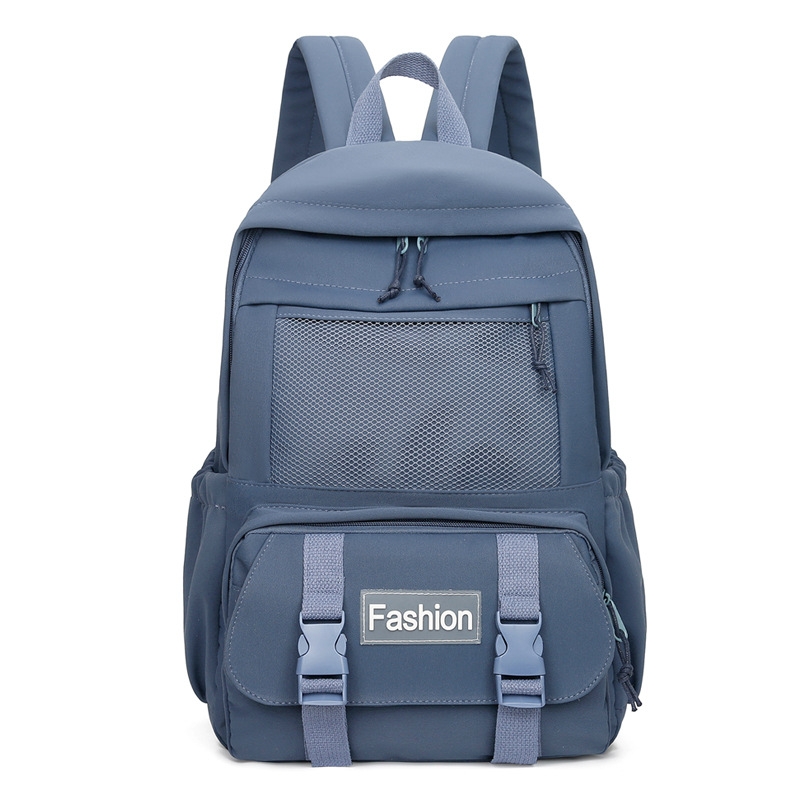 2021 New Korean version large capacity backpack for middle school students, outdoor travel backpack, college student class backpack Specification image