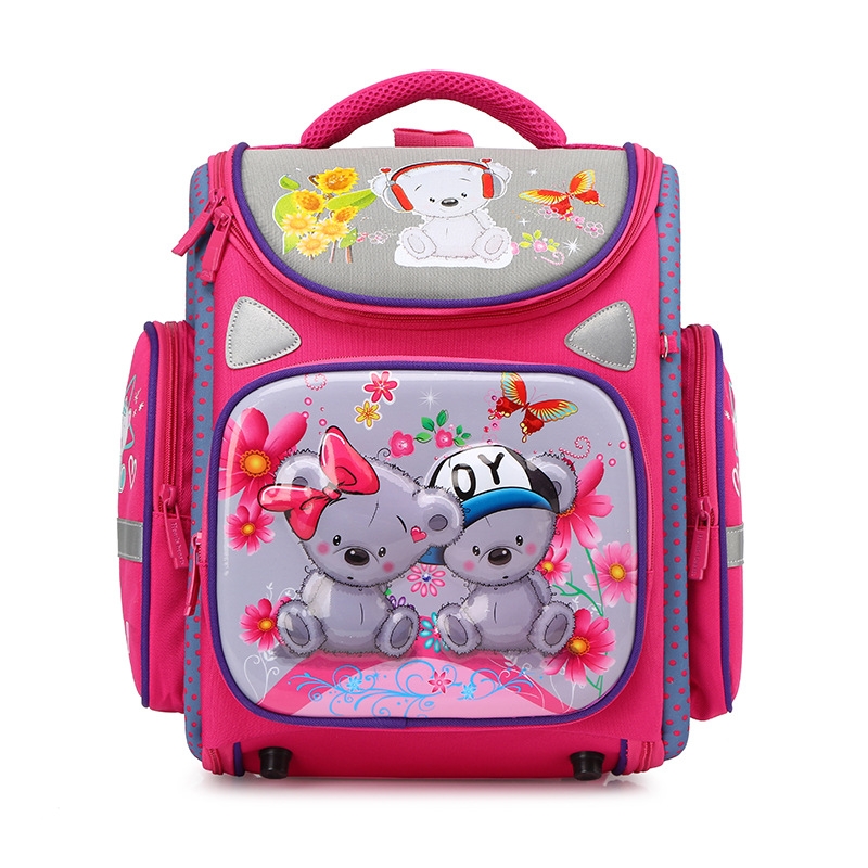 2021 New folding space bag for primary school students, EVA hard shell bag for grades 1-3, wholesale school bags Specification image