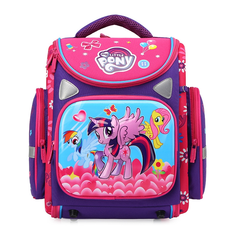 2021 New folding space bag for primary school students, EVA hard shell bag for grades 1-3, wholesale school bags details Picture