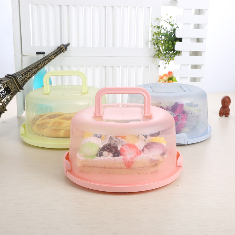 Portable hand-held cake box, food preservation and storage box, refrigerator preservation and storage box, fruit and vegetable preservation