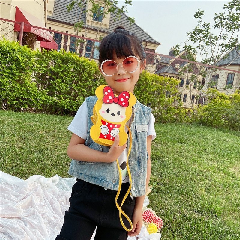 New fashionable children's bag, cute and adorable baby, cute cartoon crossbody bag, Korean version, versatile small change bag, single-shoulder bag, trendy details Picture