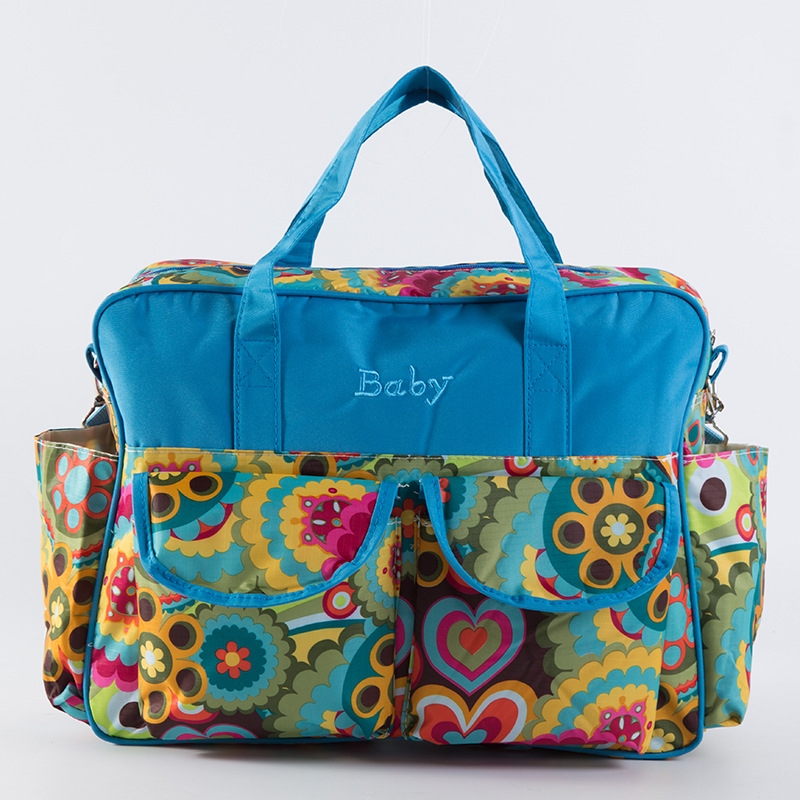 Direct-sale multi-functional large-capacity mom bag, waterproof and fashionable mom bag, mother and baby bag, outdoor handbag in multiple colors details Picture