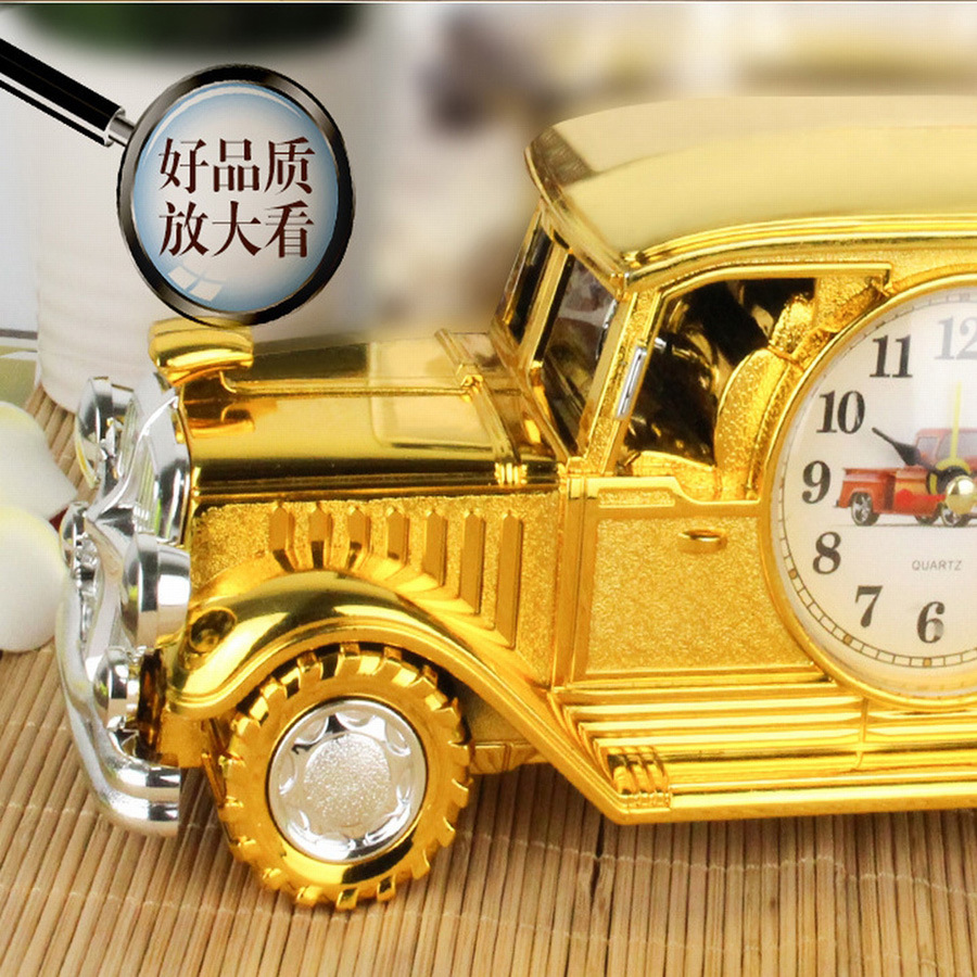 Vintage car model alarm clock manufacturer wholesale children and students multi-functional pen holders creative gift alarm clocks Specification image