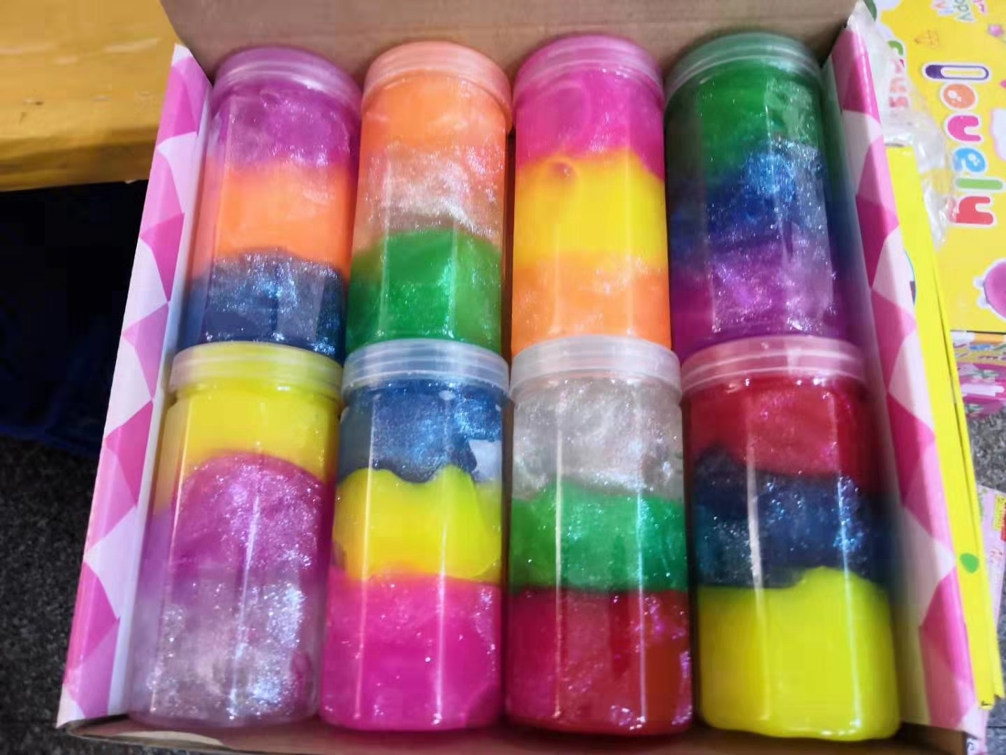 新奇玩具地摊儿童玩具休闲玩具彩泥橡皮泥史莱姆起泡胶减压