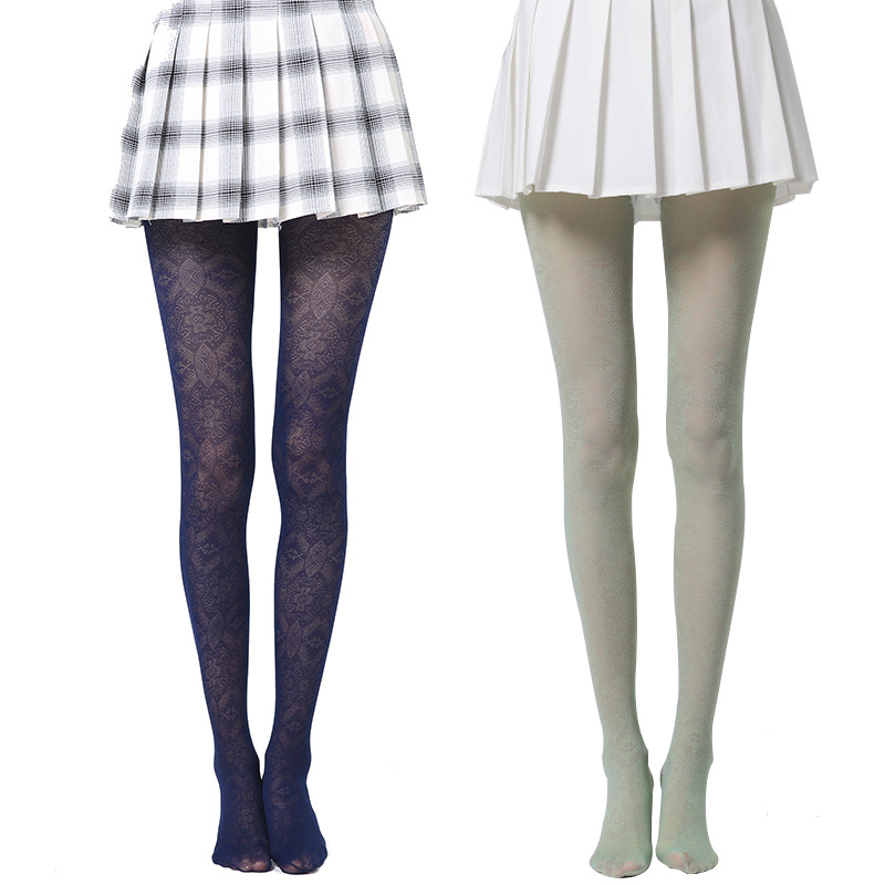 Sister Yan's summer thin European and American style printed base stockings and pantyhose, simple and regular 20D, are available for one-piece delivery at the sock stall Specification image