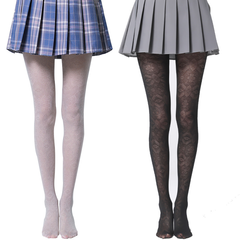 Sister Yan's summer thin European and American style printed base stockings and pantyhose, simple and regular 20D, are available for one-piece delivery at the sock stall details Picture