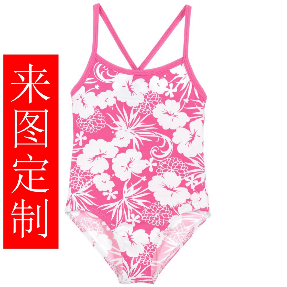 Children and girls one-piece swimsuit customized